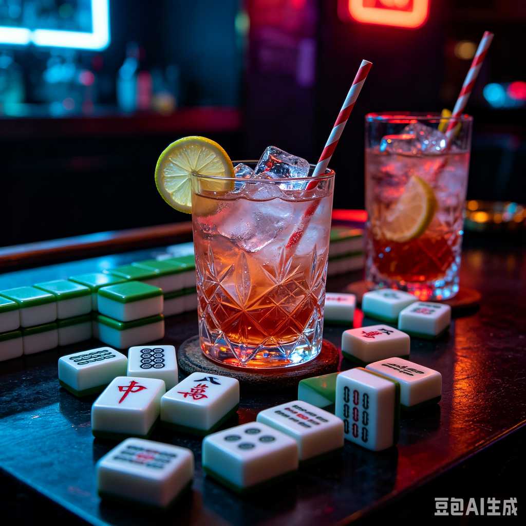 gradient green mahjong set