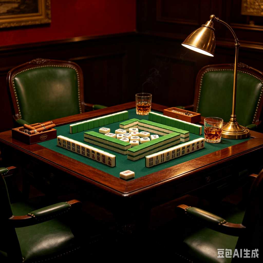 deep print mahjong set